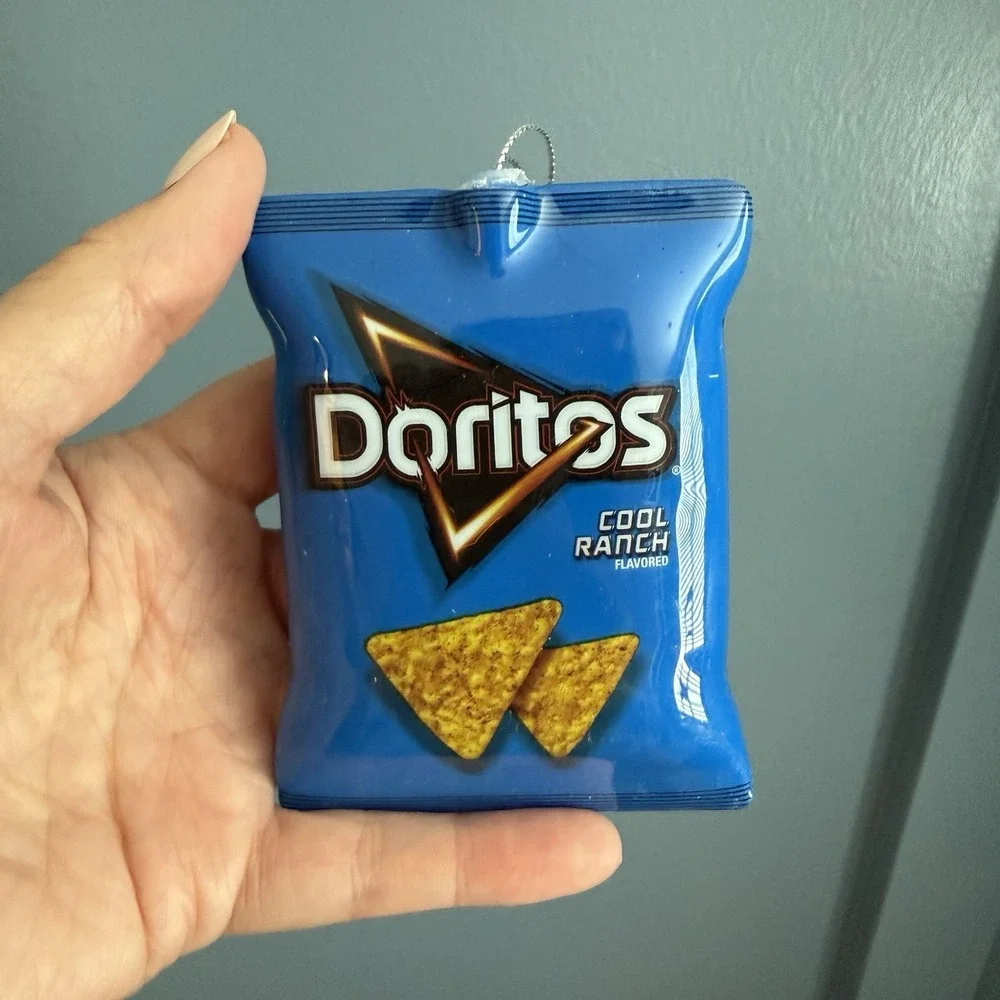 Doritos Cool Ranch Christmas Ornaments Lot of 7 NWT Snack Food Holiday Decor F/W